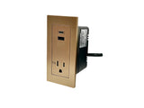 FC-760-MINI - 1 Plug Recess Mount with USB A & C