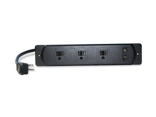 FC-741 - Offset 3 Plug Power Supply with 2-SETS Phone/Internet Connections