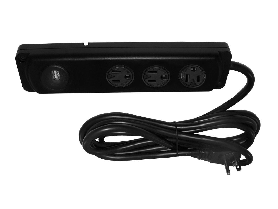 FC707 3 Plug Surface Mount with USB A Furnlite